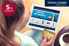 5% cashback в интернет-магазине Технопарк